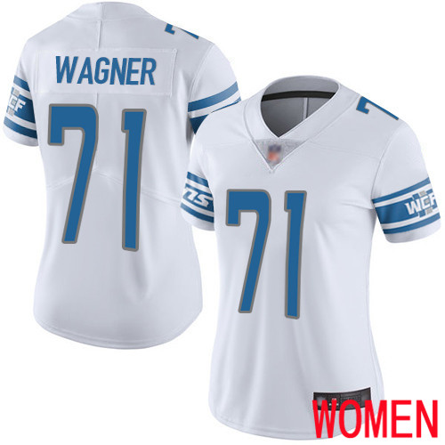 Detroit Lions Limited White Women Ricky Wagner Road Jersey NFL Football #71 Vapor Untouchable
